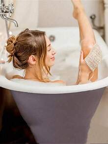 5/3pcs Reusable Exfoliating Soap Saver Pouch, Sisal Soap Bag With Drawstring, Soap Saver Bag, Knotted Shower Soap Bag For Foaming And Drying, Body Scrubber, Back Scrubber Skin Smoother For Exfoliating Dirt And Dead Skin, Body Cleaning Tools, Bathroom Supplies, Bathroom Accessories Home Bathroom Decor Summer