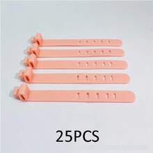 5-Hole Silicone Cable Organizer Box: Keeps Earphones, Chargers And Data Cables Neatly Stored And Easily Accessible! Reusable Silicone Cable Organizer For Storing And Managing Wires, With Straps And Multi-Functional Clips, Suitable For Food Preservation And Keeping Earphone Cords Tidy. (Random Color)