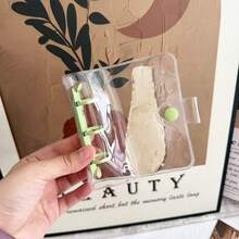 1pc A8 Single-Layer 10-Card Capacity 3-Inch Photo Card Holder Loose-Leaf Album, PVC Idol Photo Storage Album, Stargazing Photo Card Album, Student Stationery Photo Album, Minimalist Style DIY Photo Album Card Collection Flip Book