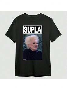 "Supla Ana Maria Braga" Meme T-Shirt Similar Unisex Joke Almost Brothers Funny - 黑色 - 查看 1