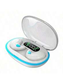 X55 迷你耳机无线耳机耳机降噪运动游戏睡眠蓝牙耳塞 HIFI 立体声音乐耳机无线蓝牙耳机防水防噪 LED 耳塞带麦克风无线耳机蓝牙耳机