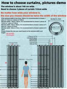 1pc American Style Double Sided Jacquard Thermal Insulated Blackout Window Curtain With Eight-petal Flower