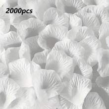 5000片浪漫风格无纺布仿真玫瑰花瓣，人造玫瑰花瓣，浪漫手工散落花朵，适用于求婚派对、情人节装饰、婚礼装饰、房间装饰、周年纪念装饰、母亲节装饰、毕业主题派对装饰、家居装饰、场景装饰