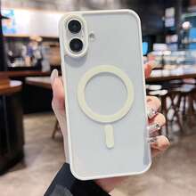 奢华防震马卡龙色保护壳，支持无线磁吸充电，兼容 17 Pro、17 Pro Max 以及 7-16 系列 A56、A17、S25 Ultra、S24 Ultra。 - 白色 - 查看 10