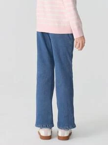 Balabala Mädchen Thermisch gefütterte Jeans, Winter warme ausgestellte Jeans, Stylisch