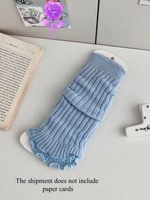 1双秋冬女士腿套，糖果色芭蕾舞风格毛绒长筒袜，可爱Y2K风格，舒适保暖 - 彩色 - 查看 17