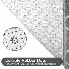 Sour Lemon Large Rugs Living Room, Hexagonal Pattern Area Rugs For Bedroom, Washable Anti Slip Shaggy Soft Rug, Fluffy Modern Carpets Mat Beside Area Rug, Best For Living Room, Bedroom, Study Room, Home Decor - White Grey - View 2