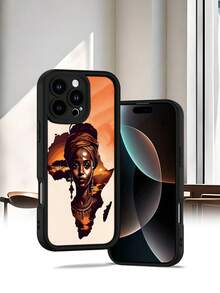 Selected SimplicityAfrican Art Phone Case-High end | Elegant | Yellow resistant and wear-resistant | Scratch resistant and drop resistant | Wholesale of phone cases - UV printing for  17/ - Negro - Ver 1