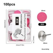 1 Box Metal Nail Drill Replacement Sanding Discs, Foot File Sanding Discs Compatible With Electric Foot Callus Remover - Multicolor - View 13