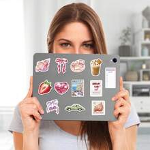 50pcs Y2K Retro Stickers, Artistic Stickers, Cool Stickers, Aesthetic Stickers, KPOP Graffiti Stickers, Waterproof Vinyl Stickers For Water Bottles, Laptops, Phones, Skateboards, Scrapbooks, Journals, Gifts