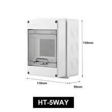 5/8/12 Way Weatherproof Consumer Unit Enclosure RCD MCB RCBO IP65 Electrical Box - 8 Way - View 4