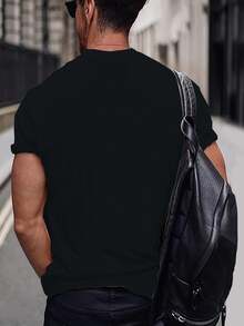 Men's Cornholio 3D Print T-Shirt Beavis And Butt-Head Graphic Tee Funny Cartoon Design Cotton Comfort Fit Casual Nostalgia Top - màu đen - Xem 3