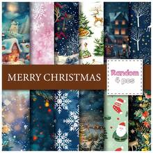 Papel de material navideño - Papel base para scrapbook con copos de nieve soñadores, fondo para hacer tarjetas y libros de recortes DIY