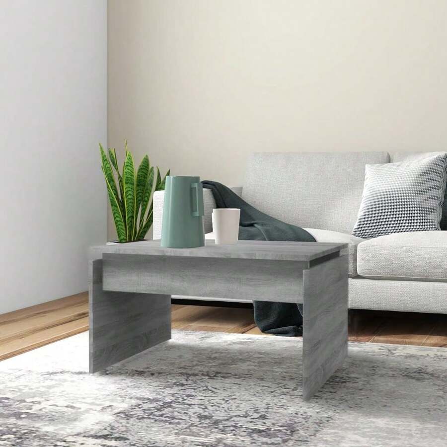 Coffee Table Grey Sonoma 68x50x38 Cm Engineered Wood - 灰色 - 查看 1