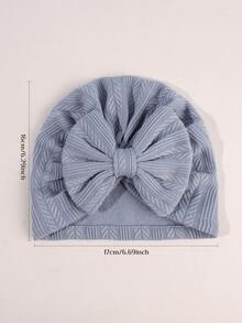 Set de 6 piezas de diademas con moño y gorros para bebé recién nacido, gorros de bebé, accesorios de temporada para bebés - Multicolor - Ver 7