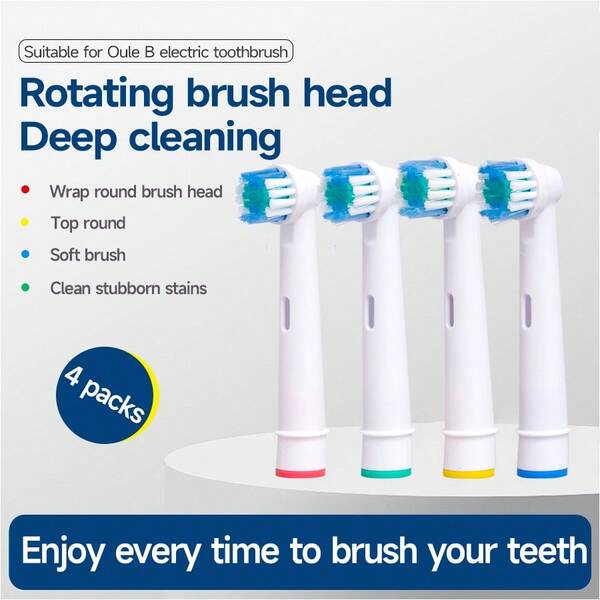 4/8 szt. wymiennych główek do szczoteczki elektrycznej Advance Power/Vitality Precision Clean/Pro Health/Triumph