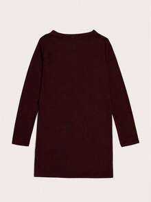 女士休闲开衫，开襟轻薄长袖，纽扣设计，宽松纯色外套，春夏款 - 咖啡棕 - 查看 4