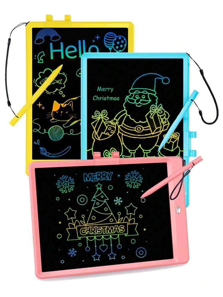 RSP 10-Inch LCD Writing Tablet, Drawing Board, Kids Doodle Pad, Handwriting Board, Electronic Writing Board, Suitable For 3-8 Years Old Boys And Girls, Comes With Pen And Rope, Erasable Screen For Reuse, Home Drawing And Writing Learning Supplies, Gift For Boys And Girls, Birthday, Halloween, Christmas - Multicolor - View 2