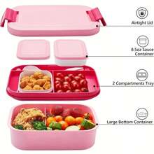 Caja de almuerzo tipo bento para adultos - Caja bento apilable para adultos, caja bento grande de doble capa todo en uno, caja de almuerzo a prueba de fugas con utensilios y recipientes para salsa, adecuada para comer fuera, trabajo, campamento, escuela, opciones de colores variados, útiles escolares, regalo de Navidad, regalo de cumpleaños, suministros para fiestas festivas
