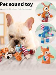 Pet Vocalized Cat Toy, Plush Chew-Resistant Interactive Dog Supplies, Cat Toys - Multicolor - View 7