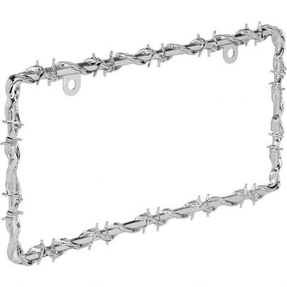 Automotive 221461448 Barbed Wire License Plate Frame Corrosion Resistant Easy To Install