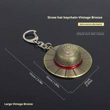 1 件海贼王海盗帽钥匙扣 - 动漫配饰、节日/生日/圣诞节/万圣节礼物、完美礼物、文具、减压玩具 - 彩色 - 查看 2