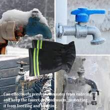 2pcs Outdoor Faucet Covers For Winter Thickened Outside Garden Faucet Socks For Freeze Protection Reusable Insulated Faucet Covers