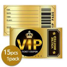 Invitación de fiesta de cine VIP de doble cara, invitación de fiesta de cumpleaños, invitación de cumpleaños, decoraciones de fiesta temática