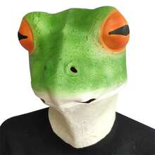 动物全脸猴子面具，大猩猩面具服装化妆舞会搞笑动物头饰，万圣节派对服装道具 - 公鸡、牛、狮子、老虎、鸽子、老鼠、青蛙、考拉、恐龙、鹦鹉、小黄鸭、圣诞节