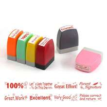 English Teacher's Comment Reward Seal, Teacher's English Encouragement And Commendation Medal, Primary School Student Teaching Seal