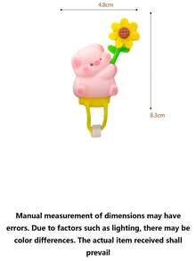 1/2 件自行车装饰 - 可爱风车游乐园电动自行车摩托车装饰卡通动物小风车 - 彩色 - 查看 10