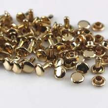 50/100sets 6mm 8mm Metal Double Cap Rivets Studs Round Rivet For Leather Craft Bag Belt Garments Hat Shoes Pet Collar Decor