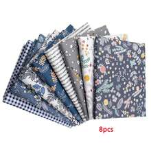 8-Piece Handmade Patchwork Fabric Set With 8 Patterns, Soft, Breathable Cotton Fabric For Quilting, Sewing, Crafting, 50 X 50 Cm - 彩色 - 查看 9