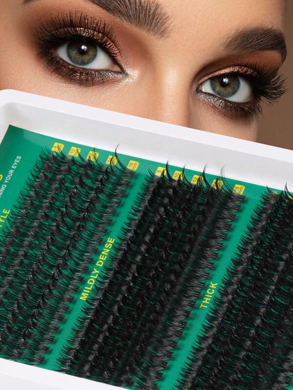 300 Pcs Individual Lashes Fluffy Lash Clusters 30D+50D+80D Individual Eyelash Thick Cluster Eyelash Extensions D Curl Lashes Clusters 8-16MM Wispy Cluster Lashes