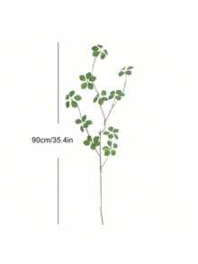 1 件简约禅意风格人造绿植枝，适合室内家居桌面装饰，春夏季