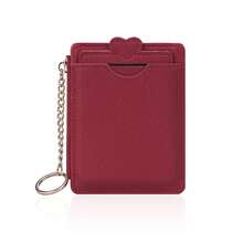 Detachable Candy Color Minimalist Card Holder, Creative Keychain Coin Purse, Ultra-Thin Portable Coin Storage Bag, Boy's Girl's Multi-Slot ID Card Holder - Multiple Colors Available - Multicolor - View 6