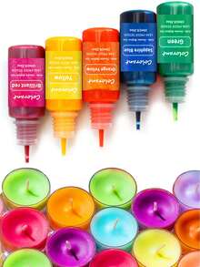 10ML 1 Set/10 Color/20 Color Candle Dye Liquid Colorant DIY Jewelry Making Candle Making Dye Pigment 50ml/100ml,10ml DIY Candle Color Essence Candle Pigment Handmade Soybean Wax Paraffin,Halloween DIY Candle Dye Liquid Colorant DIY Jewelry Making Candle Making Dye Pigment