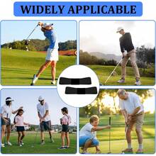 2PCS Swing Training Aid, Swing Trainer Elastic Swing Arm Band Swing Correcting Arm Band Beginners Practice - 1 - 查看 5