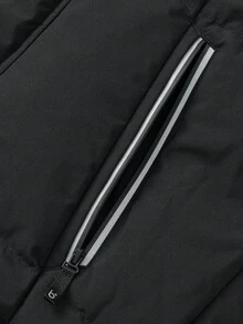 Balabala Kids Long Down Coat, Thick Winter Jacket, Hooded Warm Outerwear For Boys & Girls - Black - View 7