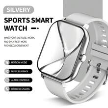 Full Touch Smart Sports Watch, (Answer/Make Calls), Message Reminders, Smart Notifications, More Than 100 Sports Modes, Pedometer/Exercise Tracking, Large 1.83-Inch Watch Face, Remote Camera, 180mAh USB Rechargeable Battery, Smartwatch For Android And IOS Phones, Perfect Gift For Friends, Music Playback Control, Smartwatch For Men And Women, Fitness Tracker, Fashionable Smartwatch - Nhiều màu - Xem 4