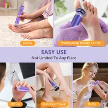 2000mAh Electric Foot Callus Remover, 12-Level Adjustable Pedicure Tool With LED Display, 2-In-1 Cordless Foot File And Nail Grinder With 60 Sandpaper Pieces