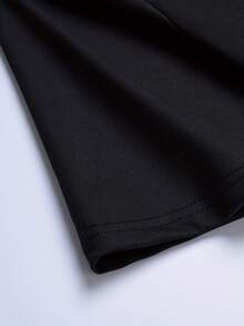 Camiseta de Patrón de Moda - Manga Corta de Verano para Hombre - con Impresión de Letras - Negro - Ver 6