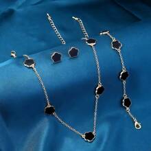 串珠耳环、手链和项链套装，母亲节礼物，父亲节礼物，复活节礼物，配饰，办公穿搭，复古朋克风，休闲配饰，适合派对、庆典和婚礼，毕业礼物