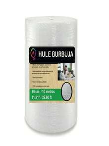 Rollos Polietileno 10 Metros x 30 cm para Empaquetado Objetos Frágiles + 5 Etiquetas - Nº1 en Plástico Burbujas en éxico - Negro - Ver 2