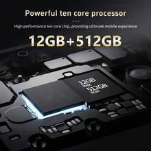 S25Ultra Touchscreen Smartphone 12GB+512GB, 6.8-Inch HD Display, 50MP+13MP Camera, 5000mAh Battery, Dual SIM, Dual Standby, Stylus, Global Use - Headphones, Type-C Charging Cable, Phone Case, Screen Protector - Perfect Christmas Gifts - 金色 - 查看 6