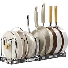 Pot Lid Racks - Noir, 10 lignes - Voir 9