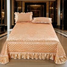 1pc European Luxury Jacquard Quilted Bedspread Set, 1 Bedspread & 2 Pillow Shams