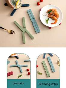 Alfombrilla plegable resistente al calor, soporte para ollas de cocina, salvamanteles de silicona antideslizante para platos y sartenes calientes, diseño de cruz, artículos imprescindibles para el hogar y la cocina, utensilios y equipos de cocina como regalos prácticos de Navidad