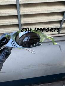 BLACK Fashion Sunglasses With Removable Nose Flat Taris Prizm Unisex New Model M&OPTICA - bangtaris-verde verde militar lente preta - 查看 1