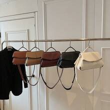 French Light Luxury Women's Tote Bag, Minimalist Style, Versatile Lychee Pattern, Single-Shoulder And Crossbody Bag - 白色 - 查看 3